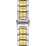 Tissot Flamingo Mother of Pearl White Dial Two Tone Steel Strap Watch For Women - T094.210.22.111.01