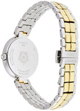 Tissot Flamingo Mother of Pearl White Dial Two Tone Steel Strap Watch For Women - T094.210.22.111.01