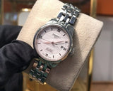 Tissot Le Locle Automatic Double Happiness Lady Silver Dial Silver Steel Strap Watch For Women - T41.1.183.35