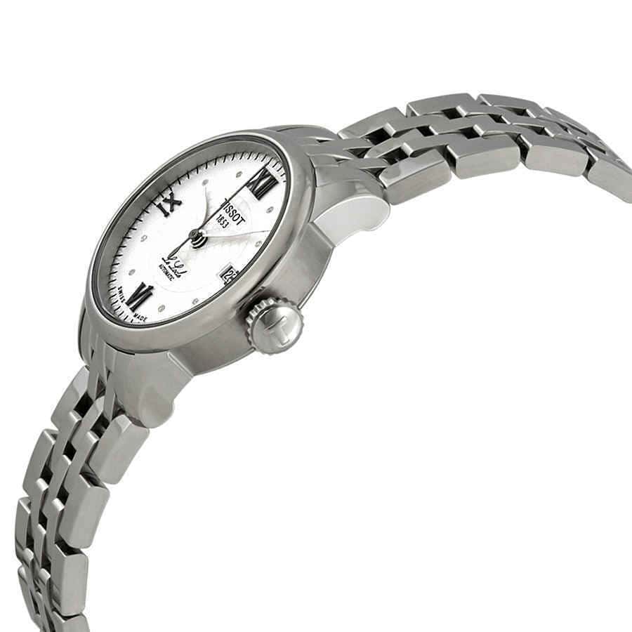 Tissot Le Locle Automatic Double Happiness Lady Silver Dial Silver Steel Strap Watch For Women - T41.1.183.35