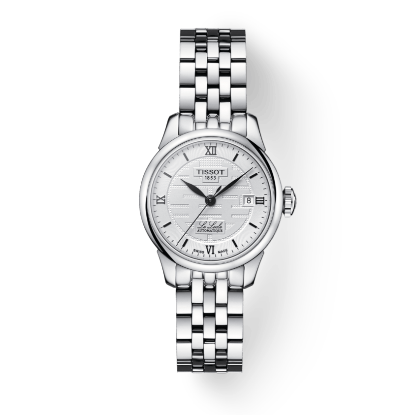 Tissot Le Locle Automatic Double Happiness Lady Silver Dial Silver Steel Strap Watch For Women - T41.1.183.35