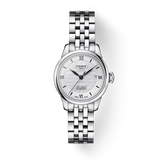 Tissot Le Locle Automatic Double Happiness Lady Silver Dial Silver Steel Strap Watch For Women - T41.1.183.35