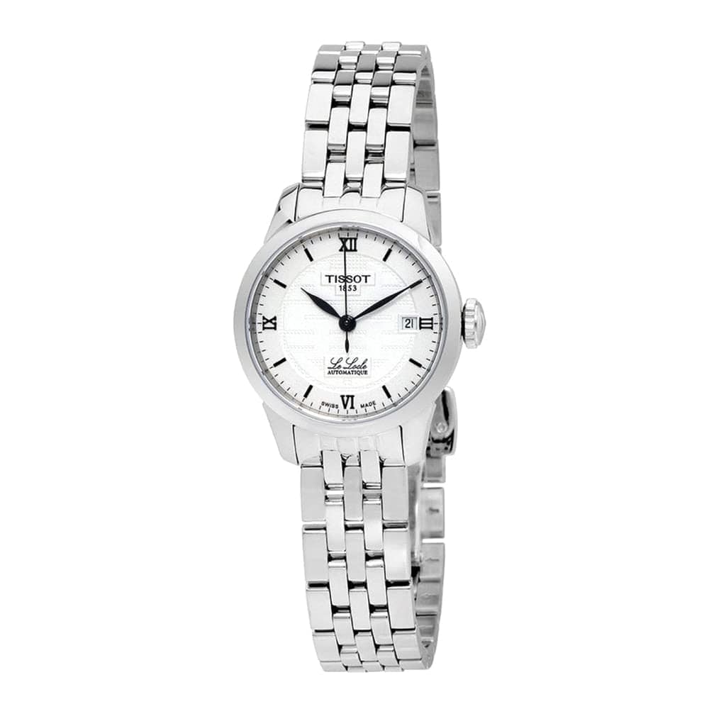 Tissot Le Locle Automatic Double Happiness Lady Silver Dial Silver Steel Strap Watch For Women - T41.1.183.35