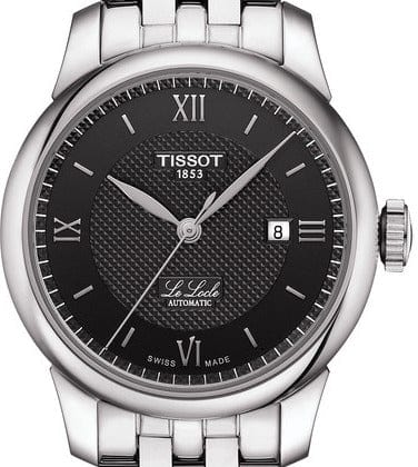 Tissot Le Locle Automatic Lady Black Dial Silver Steel Strap Watch For Women - T006.207.11.058.00