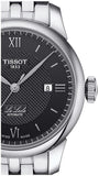 Tissot Le Locle Automatic Lady Black Dial Silver Steel Strap Watch For Women - T006.207.11.058.00