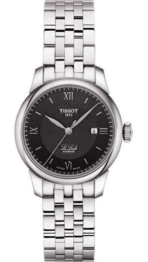 Tissot Le Locle Automatic Lady Black Dial Silver Steel Strap Watch For Women - T006.207.11.058.00
