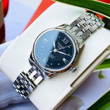 Tissot Le Locle Automatic Lady Black Dial Silver Steel Strap Watch For Women - T41.1.183.56