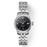 Tissot Le Locle Automatic Lady Black Dial Silver Steel Strap Watch For Women - T41.1.183.56