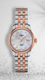Tissot Le Locle Automatic Lady Mother of Pearl Dial Two Tone Steel Strap Watch For Women - T006.207.22.116.00