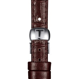 Tissot Le Locle Automatic Lady Silver Dial Brown Leather Strap Watch For Women - T41.1.113.77