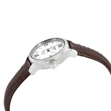 Tissot Le Locle Automatic Lady Silver Dial Brown Leather Strap Watch For Women - T41.1.113.77