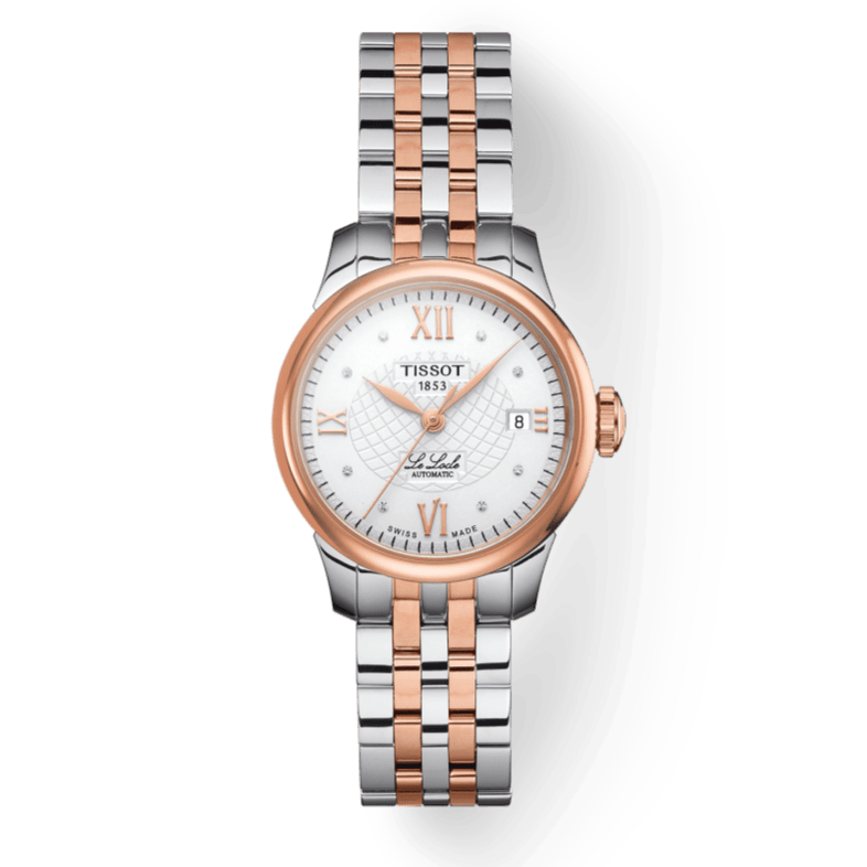 Tissot Le Locle Automatic Lady Silver Dial Two Tone Steel Strap Watch For Women - T41.2.183.16
