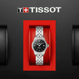 Tissot Le Locle Automatic Small Lady Black Dial Silver Steel Strap Watch For Women - T41.1.183.53