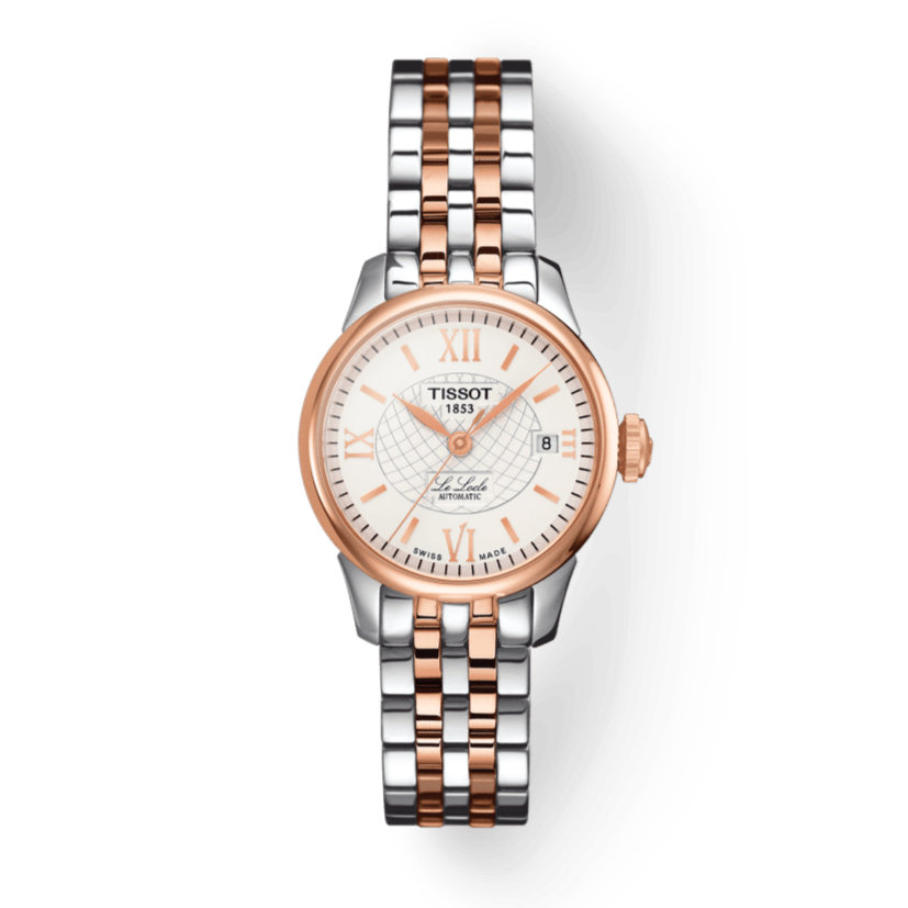 Tissot Le Locle Automatic Small Lady Silver Dial Two Tone Steel Strap Watch For Women - T41.2.183.33