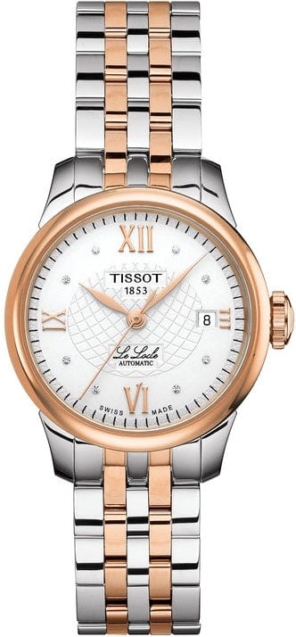 Tissot Le Locle Automatic Small Lady Silver Dial Two Tone Steel Strap Watch For Women - T41.2.183.33
