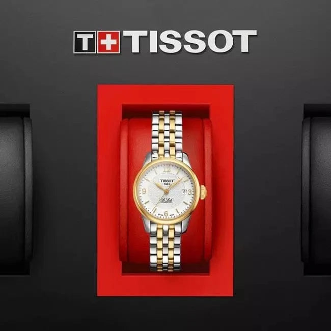 Tissot Le Locle Automatic Small Lady White Dial Two Tone Steel Strap Watch For Women - T41.2.183.34