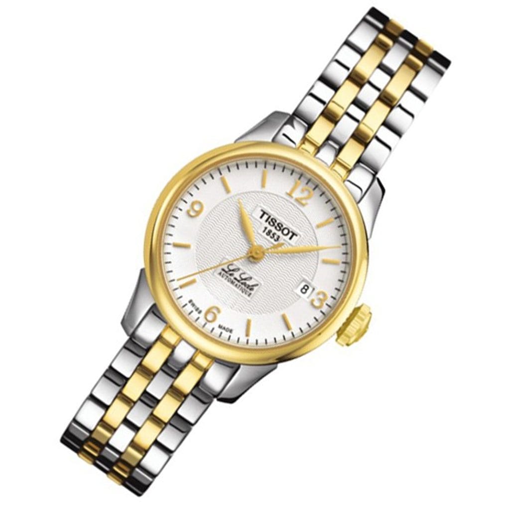 Tissot Le Locle Automatic Small Lady White Dial Two Tone Steel Strap Watch For Women - T41.2.183.34