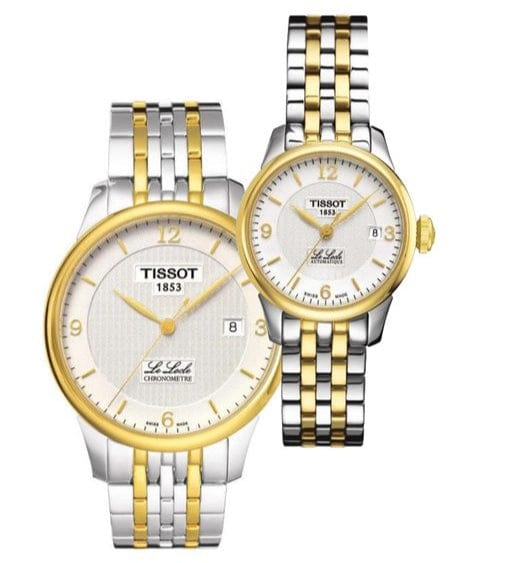 Tissot Le Locle Automatic Small Lady White Dial Two Tone Steel Strap Watch For Women - T41.2.183.34
