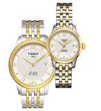 Tissot Le Locle Automatic Small Lady White Dial Two Tone Steel Strap Watch For Women - T41.2.183.34