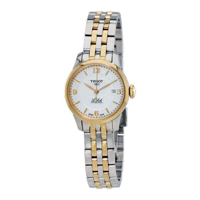 Tissot Le Locle Automatic Small Lady White Dial Two Tone Steel Strap Watch For Women - T41.2.183.34