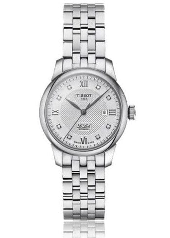 Tissot Le Locle Lady Automatic Diamonds Silver Dial Silver Steel Strap Watch For Women - T006.207.11.036.00