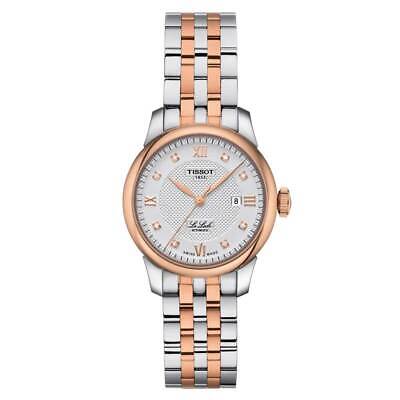 Tissot Le Locle Lady Automatic Diamonds Silver Dial Two Tone Steel Strap Watch For Women - T006.207.22.036.00