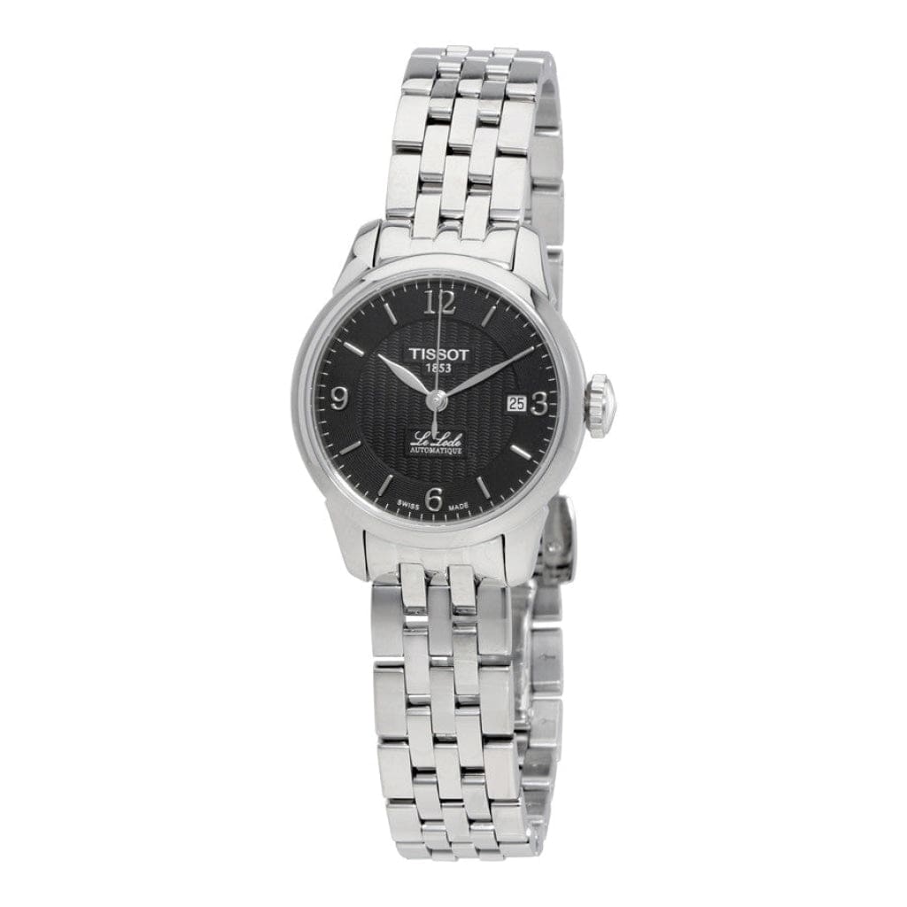 Tissot Le Locle Small Automatic Black Dial Silver Steel Strap Watch For Women - T41.1.183.54