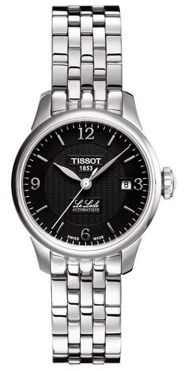 Tissot Le Locle Small Automatic Black Dial Silver Steel Strap Watch For Women - T41.1.183.54