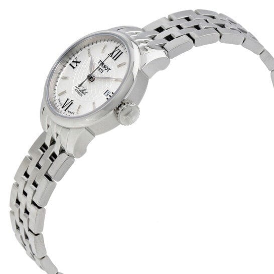 Tissot Le Locle Small Automatic Silver Dial Silver Steel Strap Watch For Women - T41.1.183.33