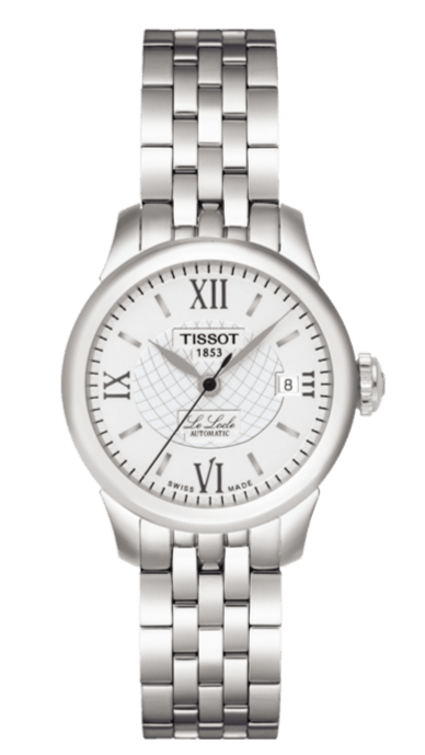 Tissot Le Locle Small Automatic Silver Dial Silver Steel Strap Watch For Women - T41.1.183.33