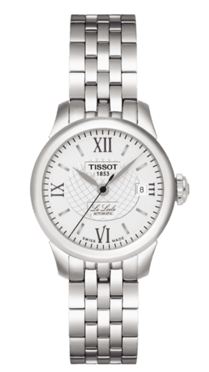 Tissot Le Locle Small Automatic Silver Dial Silver Steel Strap Watch For Women - T41.1.183.33