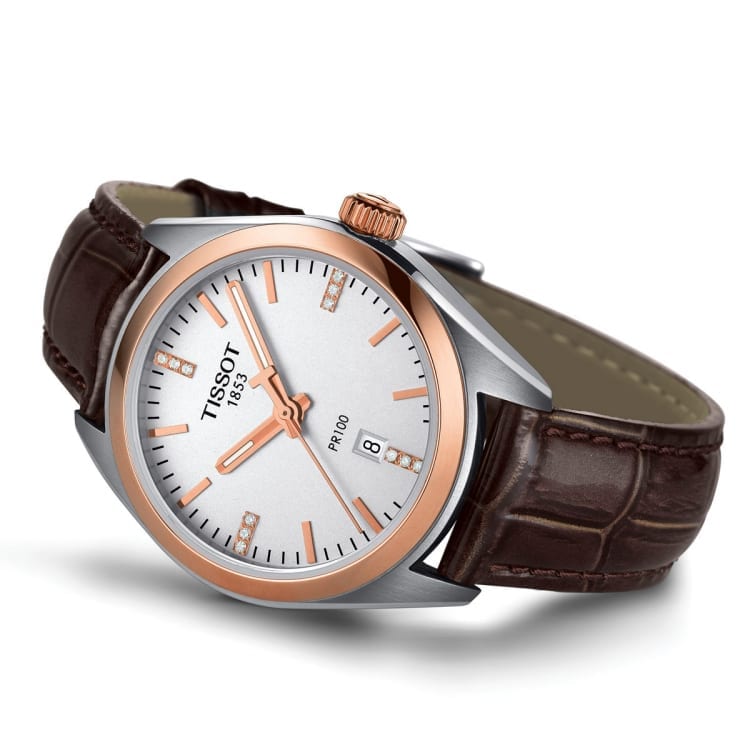 Tissot PR 100 Lady Diamonds Watch For Women - T101.210.26.036.00