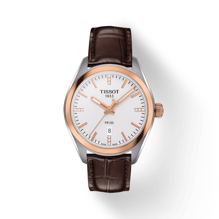 Tissot PR 100 Lady Diamonds Watch For Women - T101.210.26.036.00