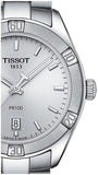 Tissot PR 100 Sport Chic Silver Dial Silver Steel Strap Watch for Women - T101.910.11.031.00