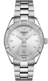 Tissot PR 100 Sport Chic Silver Dial Silver Steel Strap Watch for Women - T101.910.11.031.00