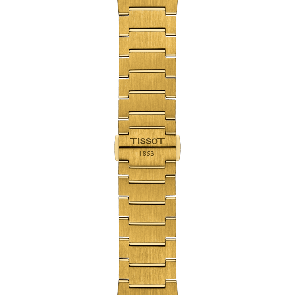 Tissot PRX Champagne Yellow Gold Dial Gold Steel Strap Watch for Men - T137.410.33.021.00