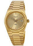 Tissot PRX Gold Dial Gold Steel Strap Watch for Men - T137.210.33.021.00
