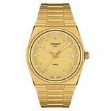 Tissot PRX Gold Dial Gold Steel Strap Watch for Men - T137.210.33.021.00