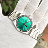 Tissot PRX Green Dial Silver Steel Strap Watch for Women - T137.210.11.081.00