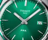 Tissot PRX Green Dial Silver Steel Strap Watch for Women - T137.210.11.081.00