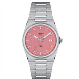 Tissot PRX Quartz Pink Dial Silver Steel Strap Watch for Women - T137.210.11.331.00