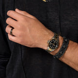 Tissot Seastar 1000 Black Dial Two Tone Steel Strap Watch for Women - T120.210.22.051.00