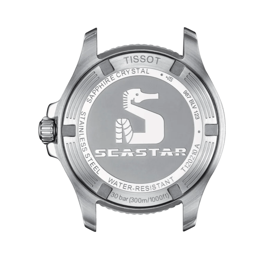 Tissot Seastar 1000 Black Dial Two Tone Steel Strap Watch for Women - T120.210.22.051.00