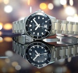 Tissot Seastar 1000 Lady Black Dial Silver Steel Strap Watch for Women - T120.210.11.051.00