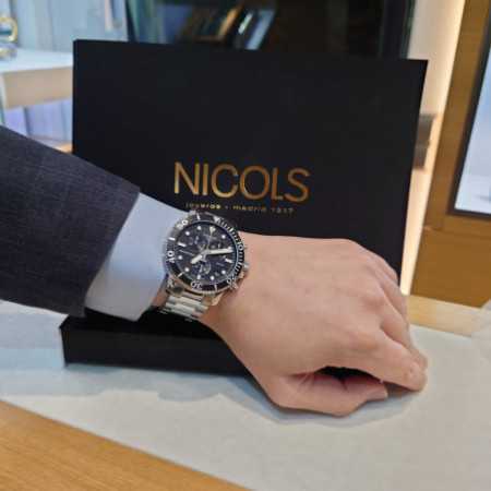 Tissot Seastar 1000 Lady Black Dial Silver Steel Strap Watch for Women - T120.210.11.051.00