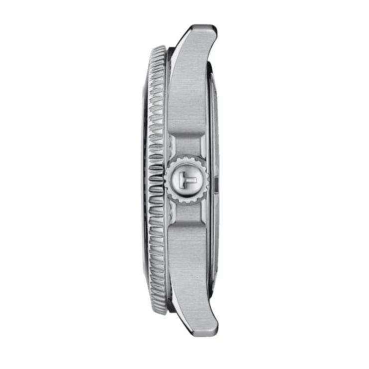 Tissot Seastar 1000 Lady Black Dial Silver Steel Strap Watch for Women - T120.210.11.051.00