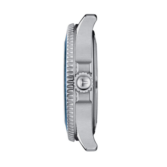 Tissot Seastar 1000 Lady Blue Dial Silver Steel Strap Watch For Women - T120.210.11.041.00