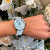 Tissot Seastar 1000 Mother of Pearl White Dial White Rubber Strap Watch for Women - T120.210.17.116.00