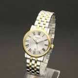 Tissot T Classic Carson Lady Premium Silver Dial Two Tone Steel Strap Watch For Women - T122.210.22.033.00