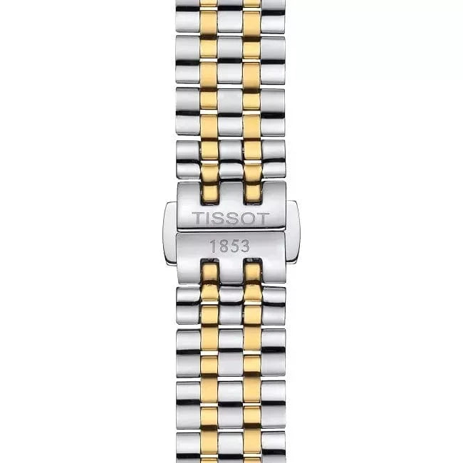 Tissot T Classic Carson Lady Premium Silver Dial Two Tone Steel Strap Watch For Women - T122.210.22.033.00